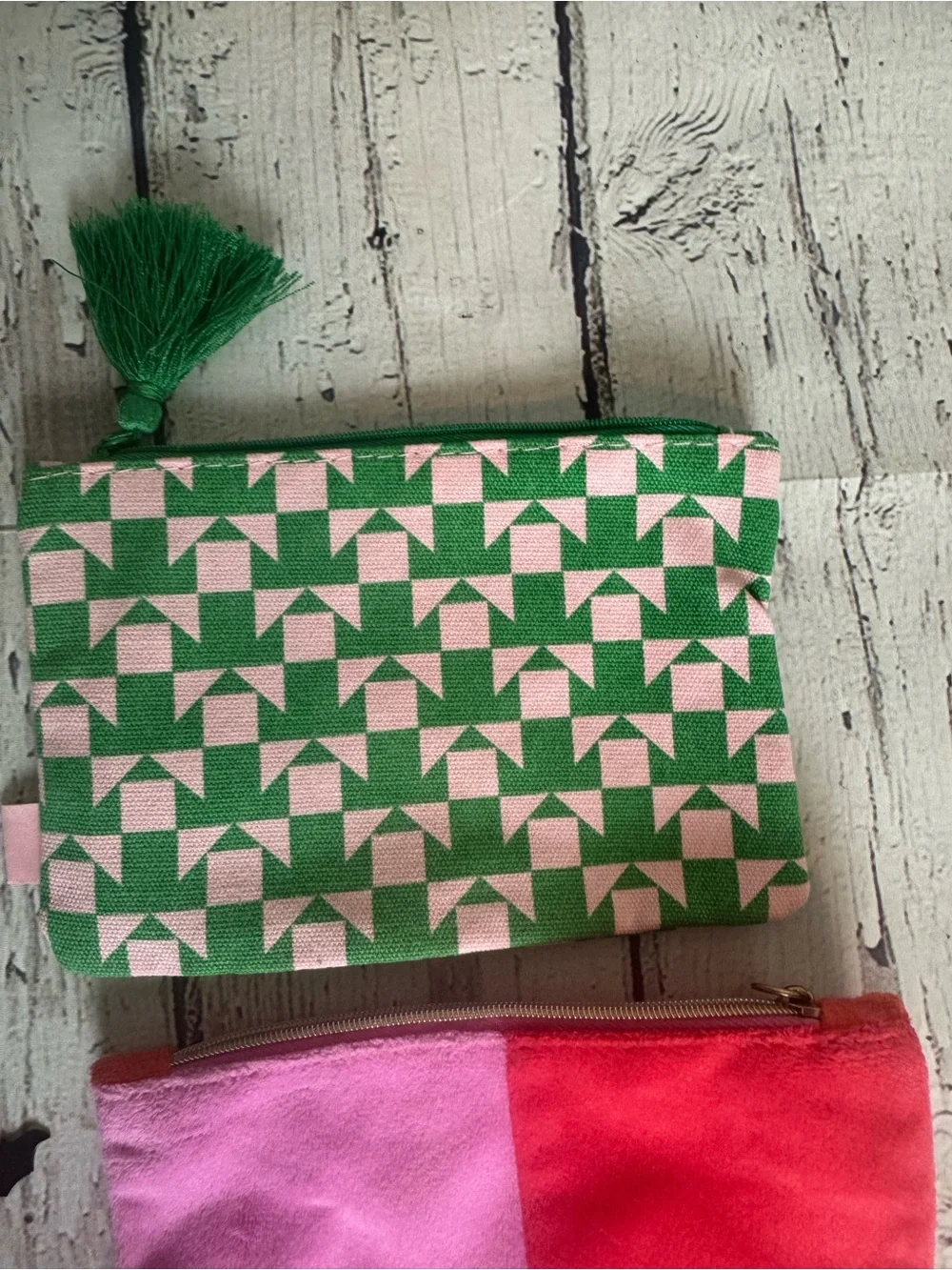 Ipsy Set of 6 Colorful Zip Pouches - Floral, Geometric, Marble & Solid Designs